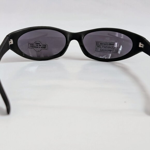 NWT Vintage 90's PC Small Rectangle Sport Wrap Sunglasses (M. Black) - Picture 4 of 5